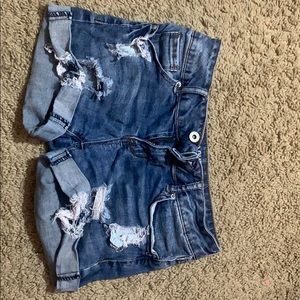 Denim shorts
